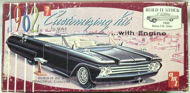 AMT 1/25 1962 Mercury Meteor 2 Door Sedan 3 in 1 Customizing Kit - Stock / Custom / Competition, K362 plastic model kit